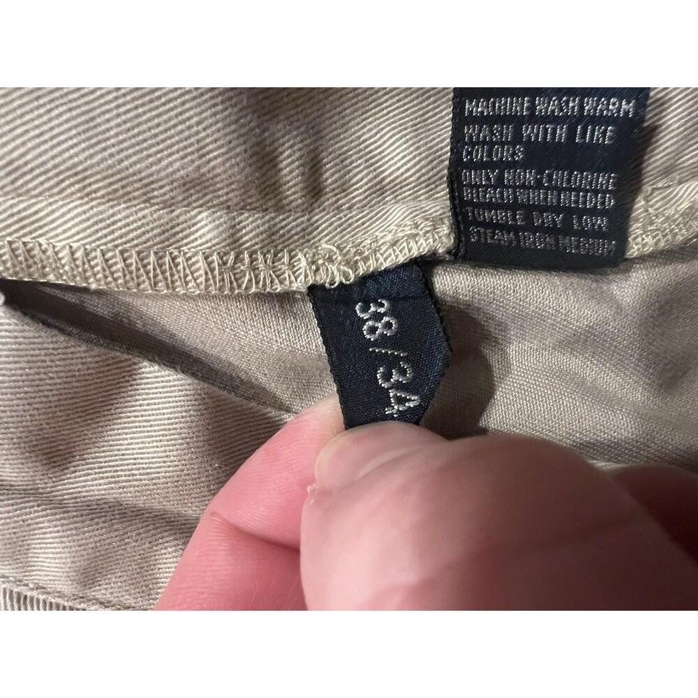Vtg Polo Ralph Lauren Andrew Pant Mens 38x34 Khaki Pleated Chino 100% Cotton - Picture 4 of 10